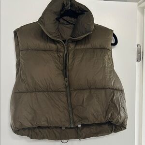 Olive Puffer Vest